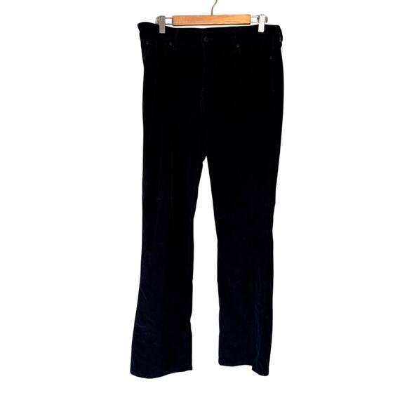 NYDJ Black Corduroy Bootcut Jeans Pants Womens 12 Classic Fall Casual - Picture 1 of 13